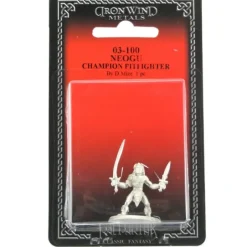 Tabletop Miniatures>Noegu Pitfighter Champion #03-100 Classic Ral Partha Fantasy RPG Metal Figure - Your Source for Gaming Essentials