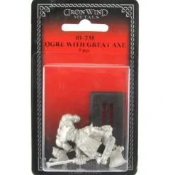 Tabletop Miniatures>Ogre with Great-Axe #01-238 Classic Ral Partha Fantasy RPG Metal Figure - Your Source for Gaming Essentials