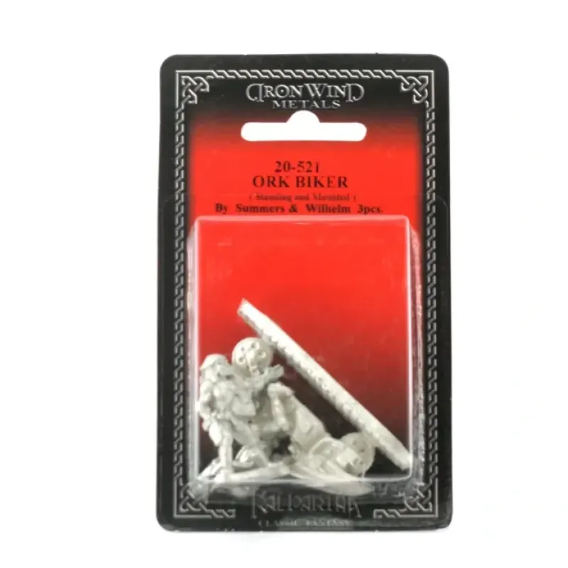 Tabletop Miniatures>Orc Biker Standing and Mounted #20-521 Shadowrun RPG Metal Ral Partha Figure - Your Source for Gaming Essentials