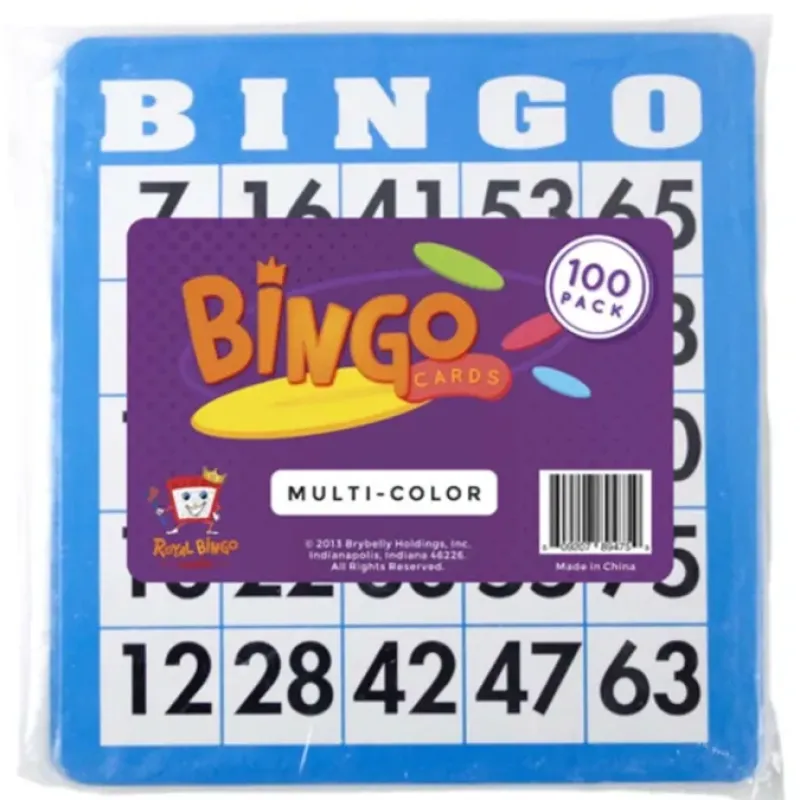 Board Games>Pack of 100 Bingo Cards - 25 Each of Red, Green, Blue, Black - Your Source for Gaming Essentials