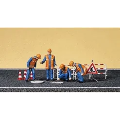 Preiser 10445 HO City Workers Figures with Accessories (Set of 6) - Your Source for Gaming Essentials* New