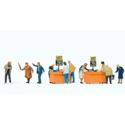 Preiser 10647 HO Hunting for Sales at the Bargain Bins Figures (Set of 10) - Your Source for Gaming Essentials* Sale