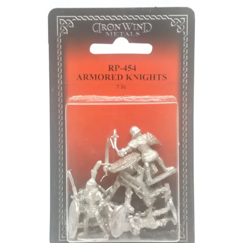 Ral Partha Armored Knights (7 Pieces) #RP-454 Unpainted Metal Miniature Figures - Your Source for Gaming Essentials*