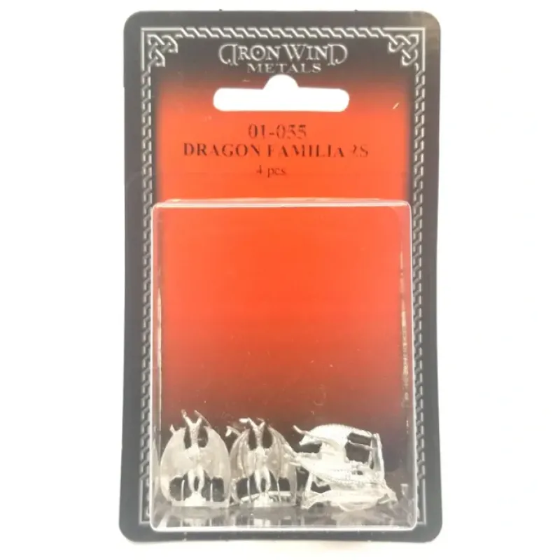 Tabletop Miniatures>Ral Partha Dragon Familiars (4 Pieces) #01-055 Unpainted Fantasy Metal Figure - Your Source for Gaming Essentials