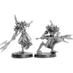 Rapataurs Elf/Lizardmen (2) #01-237 Classic Ral Partha Fantasy RPG Metal Figure - Your Source for Gaming Essentials* Outlet
