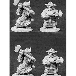 Tabletop Miniatures>Reaper Miniatures 4 Dwarven Hammers 06020 Dark Heaven Army Pack Unpainted Mini - Your Source for Gaming Essentials