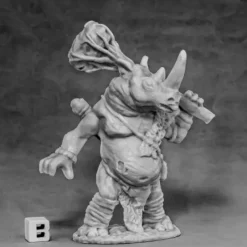 Tabletop Miniatures>Reaper Miniatures Avatar of Resilience (Rhino) #77587 Bones Unpainted Figure - Your Source for Gaming Essentials