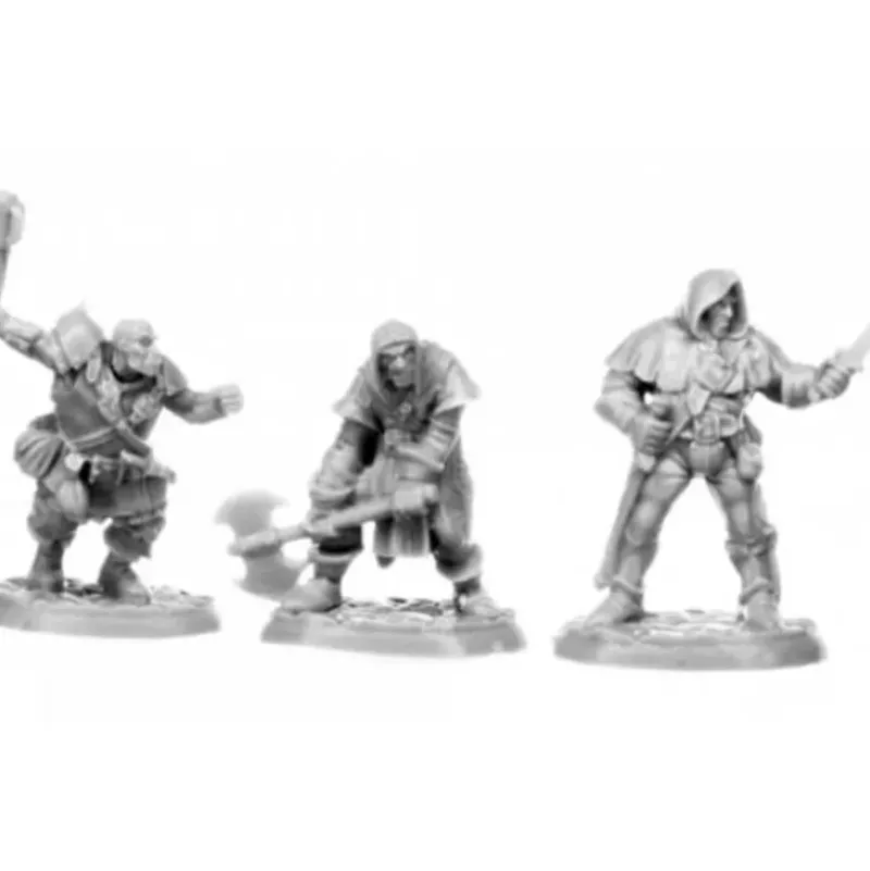 Reaper Miniatures Brigands (3) #77707 Unpainted Plastic Figures - Your Source for Gaming Essentials* New