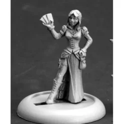 Tabletop Miniatures>Reaper Miniatures Female Huckster #59025 Savage Worlds Unpainted RPG Mini Figure - Your Source for Gaming Essentials
