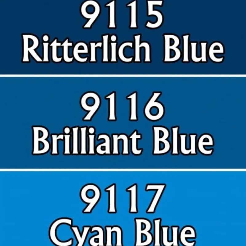 Tabletop Miniatures>Reaper Miniatures Vivid Blues #09739 Master Series Triads 3 Pack .5oz Paint - Your Source for Gaming Essentials