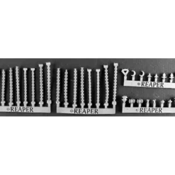 Tabletop Miniatures>Reaper Miniatures Weapons Pack V-Spiked Chains 03076 (32 Pieces) Unpainted Mini - Your Source for Gaming Essentials