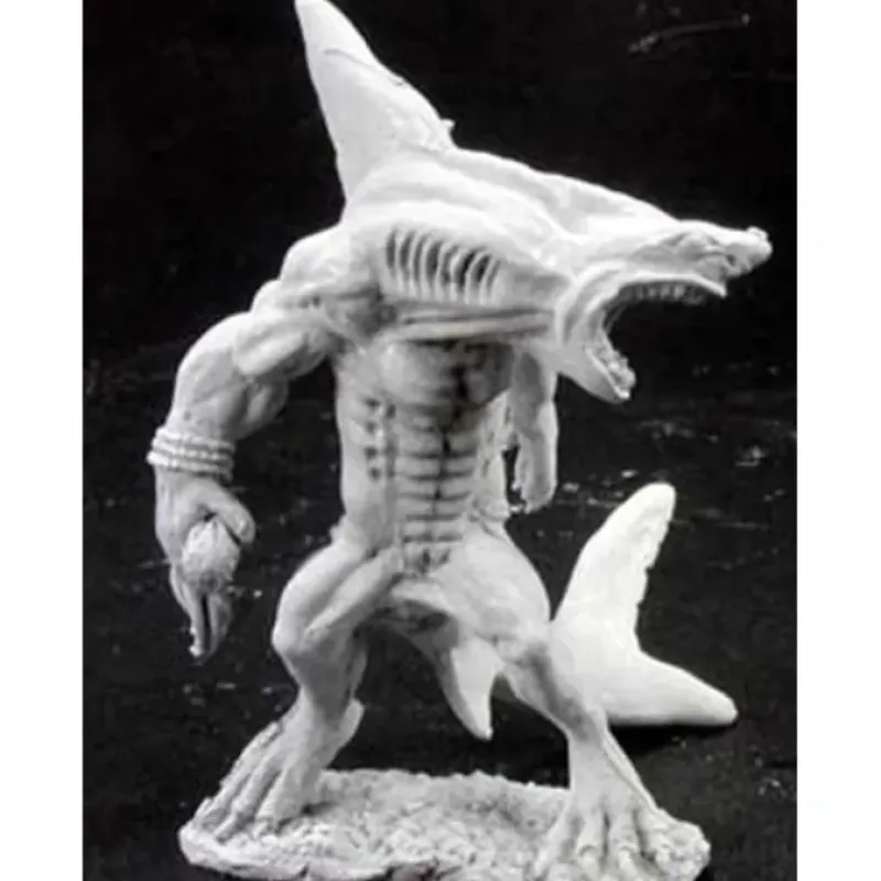 Tabletop Miniatures>Reaper Miniatures Wereshark #02890 Dark Heaven Legends Unpainted Metal Figure - Your Source for Gaming Essentials