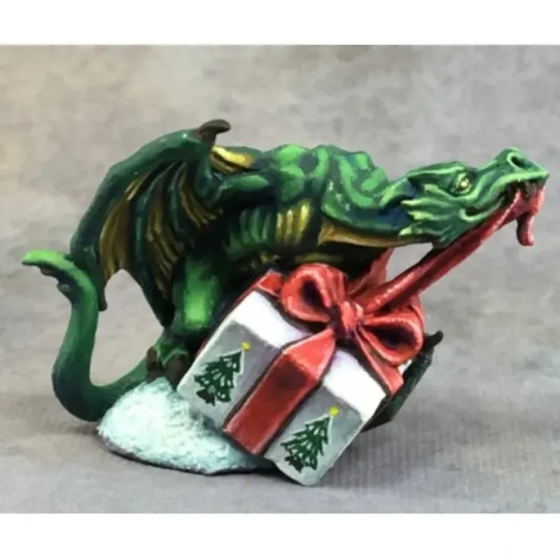 Tabletop Miniatures>Reaper Miniatures Wrapping Dragon #01593 Unpainted Bones USA Plastic Mini - Your Source for Gaming Essentials