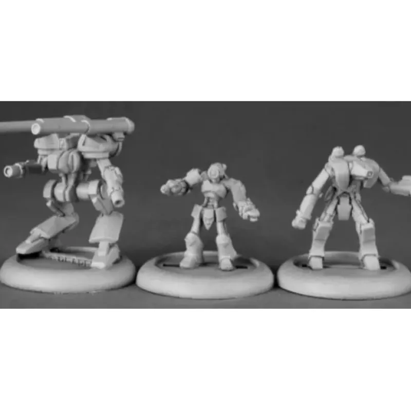 Tabletop Miniatures>Reaper Miniatures XAIRobots (3) #50164 Chronoscope Metal D&D RPG Mini Figure - Your Source for Gaming Essentials