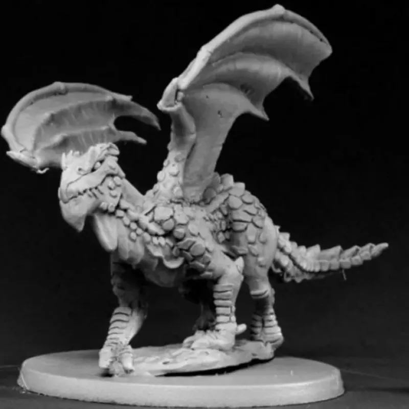 Tabletop Miniatures>Reaper Miniatures Young Swamp Dragon #03430 Dark Heaven Legends Unpainted Metal - Your Source for Gaming Essentials