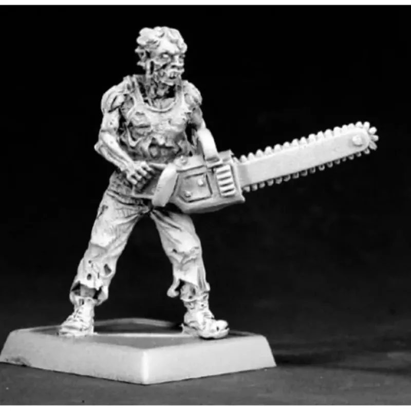 Tabletop Miniatures>Reaper Miniatures Zombie Chainsaw #50091 Chronoscope Metal D&D RPG Mini Figure - Your Source for Gaming Essentials