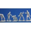 Tabletop Miniatures>Reaper Miniatures Zombies! (5) #77342 Bones Plastic D&D RPG Mini Figure - Your Source for Gaming Essentials