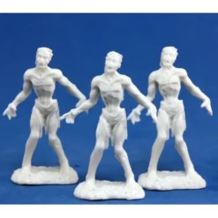 Tabletop Miniatures>Reaper Miniatures Zombies (3 Pieces) #77053 Bones Unpainted RPG D&D Mini Figure - Your Source for Gaming Essentials