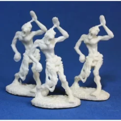 Tabletop Miniatures>Reaper Miniatures Zombies! (3) #77014 Bones Plastic D&D RPG Mini Figure - Your Source for Gaming Essentials