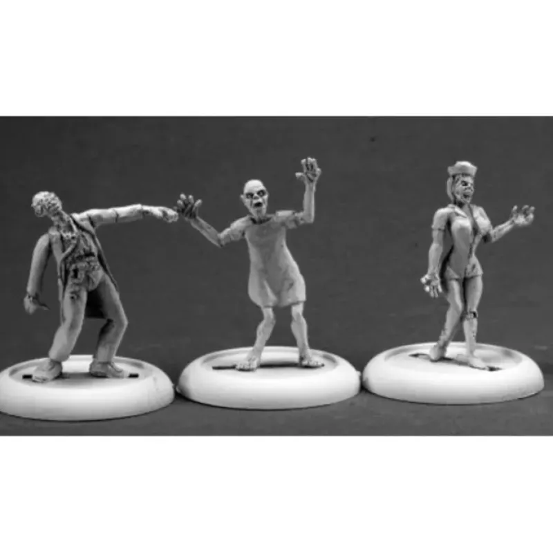 Tabletop Miniatures>Reaper Miniatures Zombies: Doctor Nurse and Patient #50266 Chronoscope Figure - Your Source for Gaming Essentials