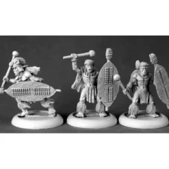 Tabletop Miniatures>Reaper Miniatures Zulu Warriors III (3) #50225 Chronoscope D&D RPG Mini Figure - Your Source for Gaming Essentials