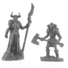 Tabletop Miniatures>Rune Wight Thane and Jarl #44143 Bones Black Unpainted Plastic Figures - Your Source for Gaming Essentials