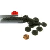 Cards>Set of 50 7/8" Easy Stacking Plastic Mini Playing Poker Chips - Brown - Your Source for Gaming Essentials