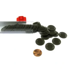 Cards>Set of 50 7/8" Easy Stacking Plastic Mini Playing Poker Chips - Brown - Your Source for Gaming Essentials