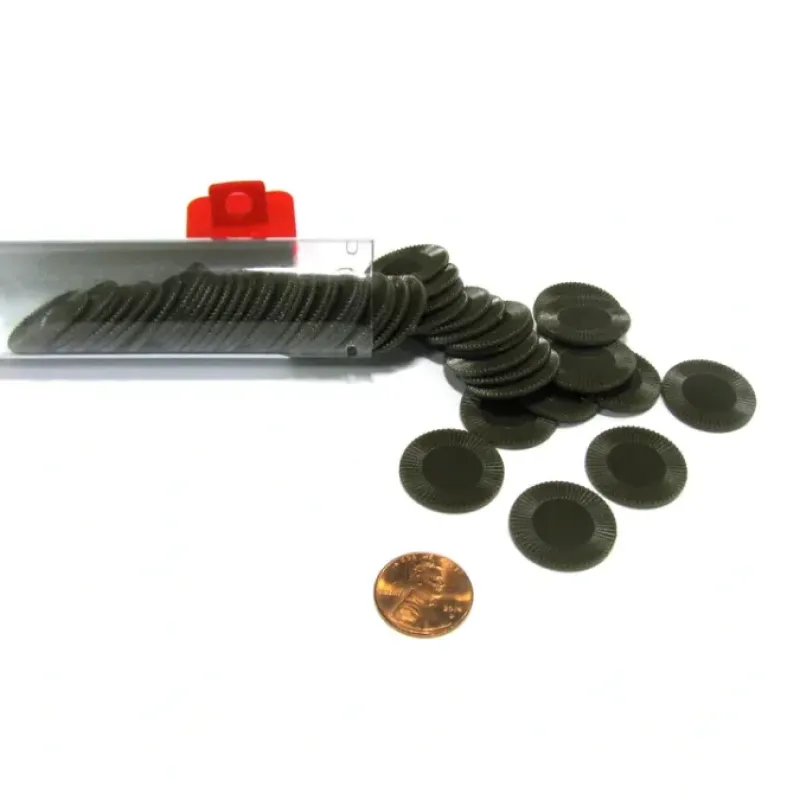 Cards>Set of 50 7/8" Easy Stacking Plastic Mini Playing Poker Chips - Brown - Your Source for Gaming Essentials