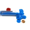 Cards>Set of 50 7/8" Easy Stacking Plastic Mini Playing Poker Chips - Blue - Your Source for Gaming Essentials