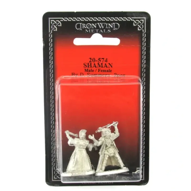 Tabletop Miniatures>Shaman Male and Female #20-574 Shadowrun RPG Metal Ral Partha Figure - Your Source for Gaming Essentials