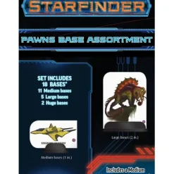 Tabletop Miniatures>Starfinder RPG Pawns - Base Assortment with 18 Pieces - Your Source for Gaming Essentials