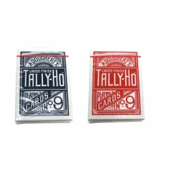 Cards>Tally-Ho, Fan Circle Back Style, Playing Cards - 1 Red and 1 Blue Deck - Your Source for Gaming Essentials