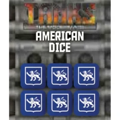 Dice>Tanks: The Modern Age - United States Dice Set (6 Dice) - Your Source for Gaming Essentials