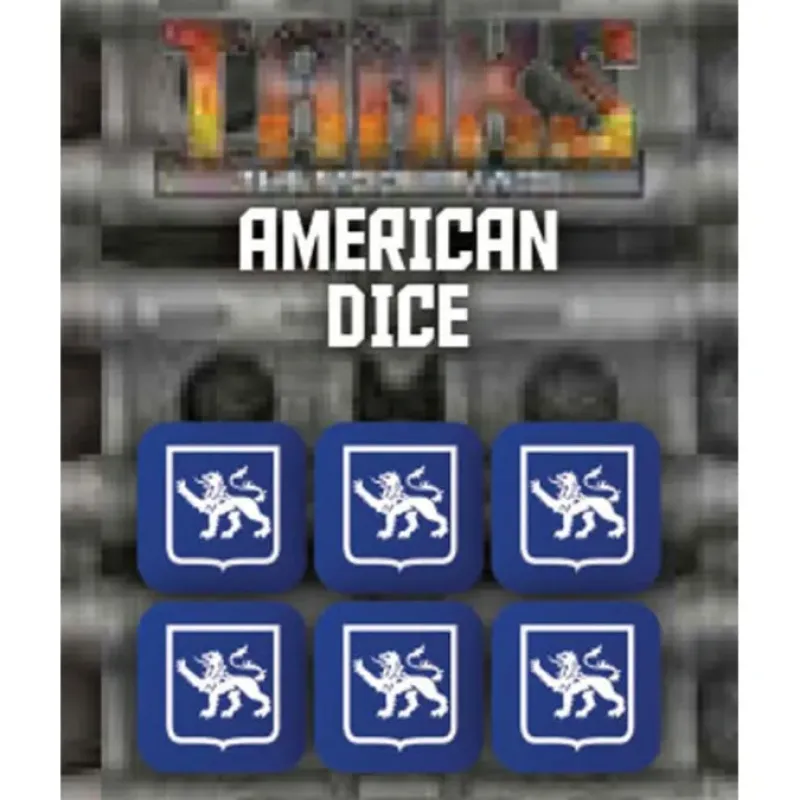 Dice>Tanks: The Modern Age - United States Dice Set (6 Dice) - Your Source for Gaming Essentials