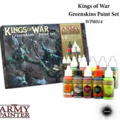 Tabletop Miniatures>The Army Painter Warpaints: Kings of War Greenskins Paint Set - 10 Warpaints - Your Source for Gaming Essentials