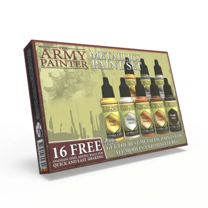 Tabletop Miniatures>The Army Painter Warpaints: Metallics Paint Set - 8 Paints - Your Source for Gaming Essentials