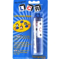 Dice>The Original LCR Left Center Right Dice Game In Tube Blister - Choose Your Color - Your Source for Gaming Essentials