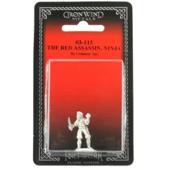 Tabletop Miniatures>The Red Assassin Ninja #03-115 Classic Ral Partha Fantasy RPG Metal Figure - Your Source for Gaming Essentials