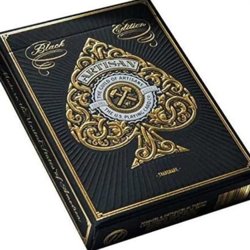 Cards>Theory11 Artisans Playing Cards - 1 Sealed Black Deck - Your Source for Gaming Essentials