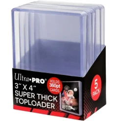 Cards>Toploader: 3in x 4in Super Thick 360pt (5) - Your Source for Gaming Essentials