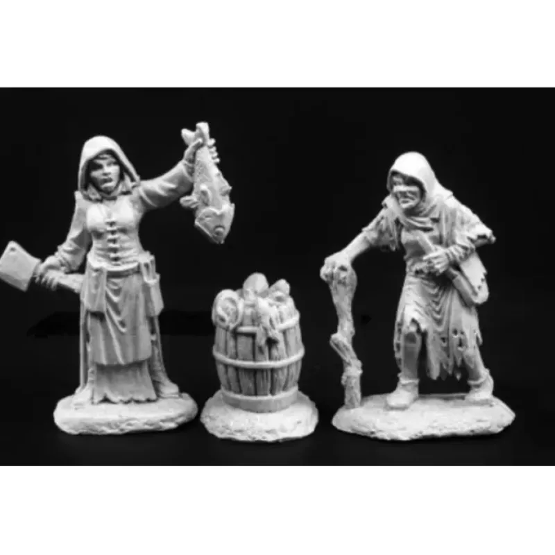 Tabletop Miniatures>Townfolk of Dreadmere Fishwife & Crone 03789 Dark Heaven Legends - Your Source for Gaming Essentials