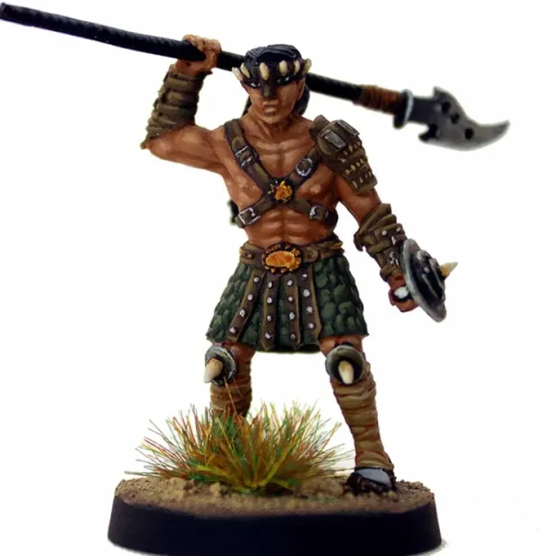 Tabletop Miniatures>Traazorite: Pit Fighter - Unpainted 32mm Scale Freeblades Metal Figure - Your Source for Gaming Essentials