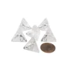 Dice>Translucent 18mm 4 Sided D4 Chessex Dice, 6 Pieces - Clear with White Numbers - Your Source for Gaming Essentials