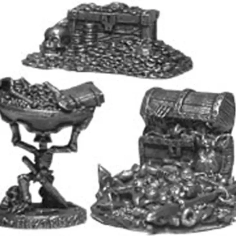 Tabletop Miniatures>Treasure Troves (3) #01-225 Classic Ral Partha Fantasy RPG Metal Figure - Your Source for Gaming Essentials