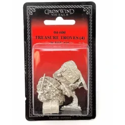 Tabletop Miniatures>Treasure Troves (4 Pieces) #04-600 Classic Ral Partha Fantasy RPG Metal Figure - Your Source for Gaming Essentials