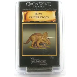 Tabletop Miniatures>Triceratops #01-751 Classic Ral Partha Fantasy RPG Metal Figure - Your Source for Gaming Essentials