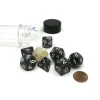 Dice>Tube of 7 Polyhedral RPG Sirius Dice with Bonus D20- Pearl Charcoal Grey Acrylic - Your Source for Gaming Essentials