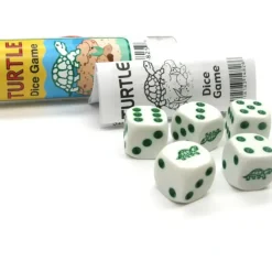 Dice>Turtle Dice Game 5 Dice Set with Travel Tube and Instructions - Your Source for Gaming Essentials