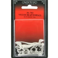 Tabletop Miniatures>Velociraptors (3) #01-753 Classic Ral Partha Fantasy RPG Metal Figure - Your Source for Gaming Essentials